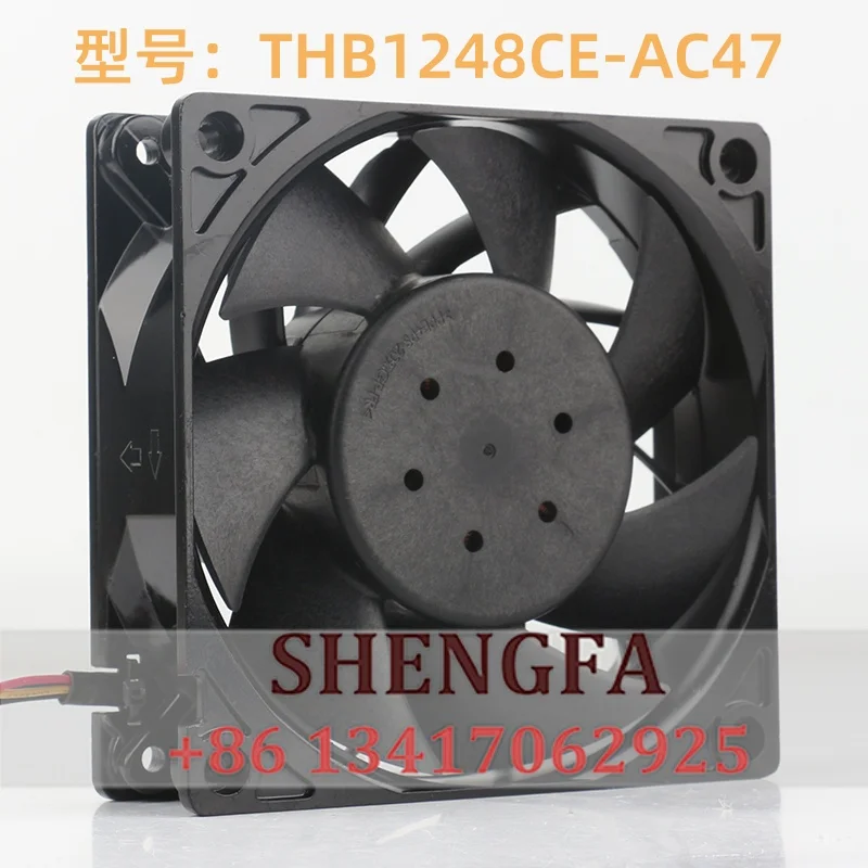 New Delta 12V 24V DC48V 1.14A 12038 12CM 120x120x38MM Large air capacity high temperature resistant THB1248CE-AC47 cooling fan
