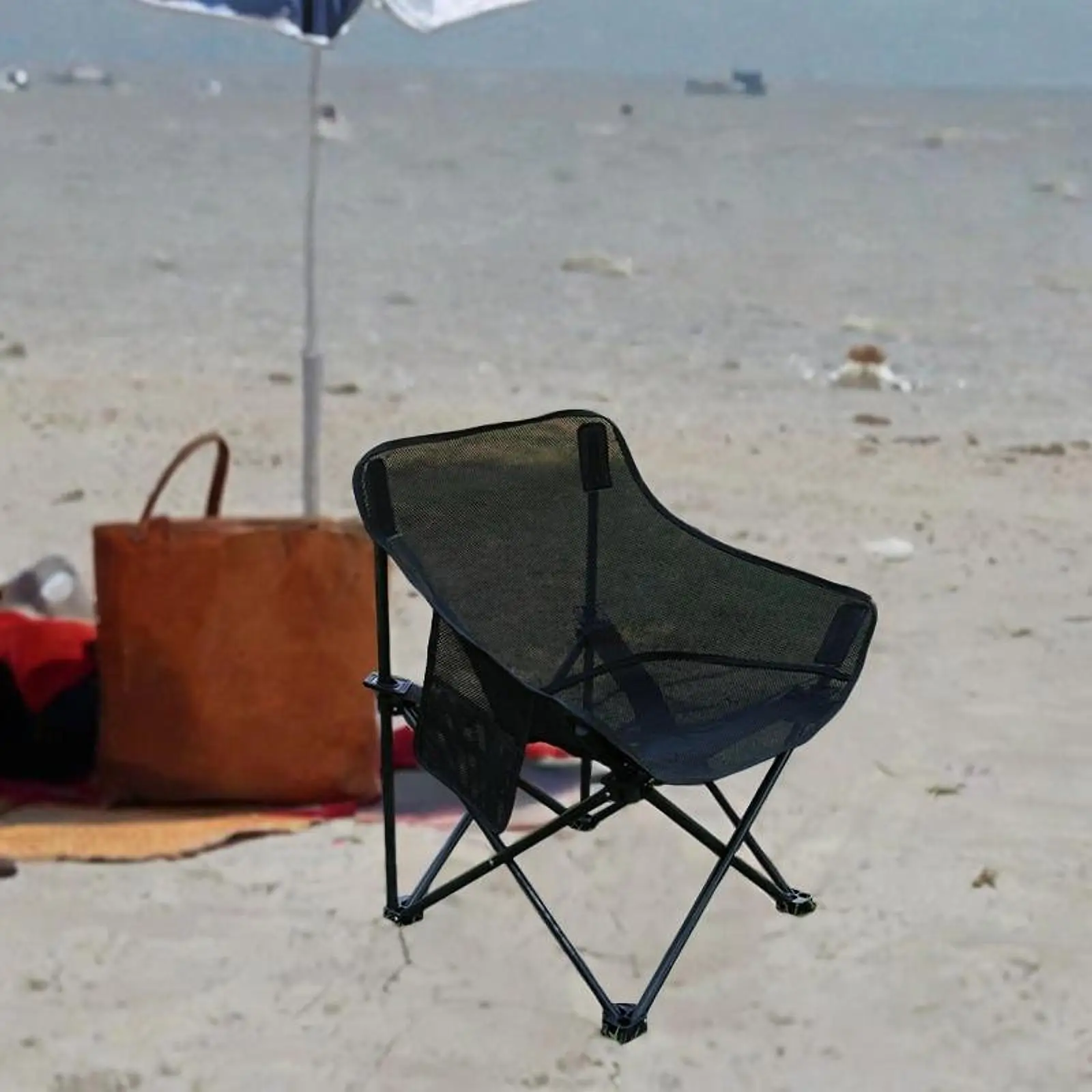 Folding Chair Camping Chair Outdoor Furniture Portable Stable Folded with Storage Bag for Backpacking Lawn Outside Yard BBQ
