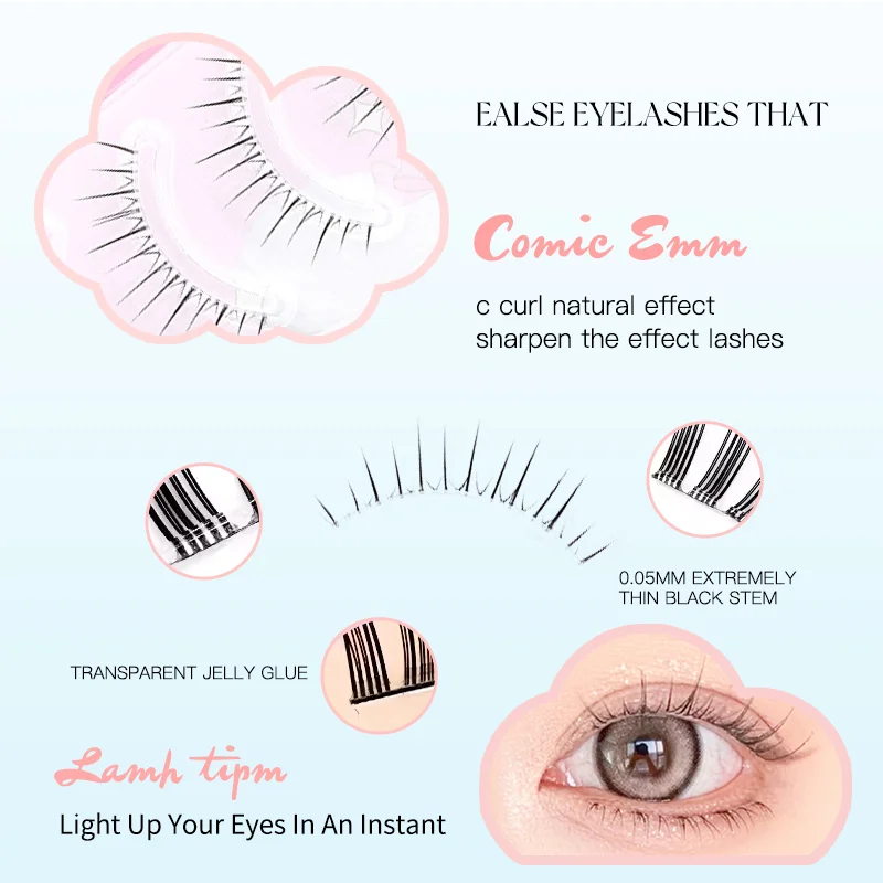 5Pairs Kurze Wimpern Falsche Wimpern Auge Gefälschte Wimpern Wimpern Verlängerung Natürliche Set Wispy Wimpern Liefert Werkzeuge Schönheit Make-Up