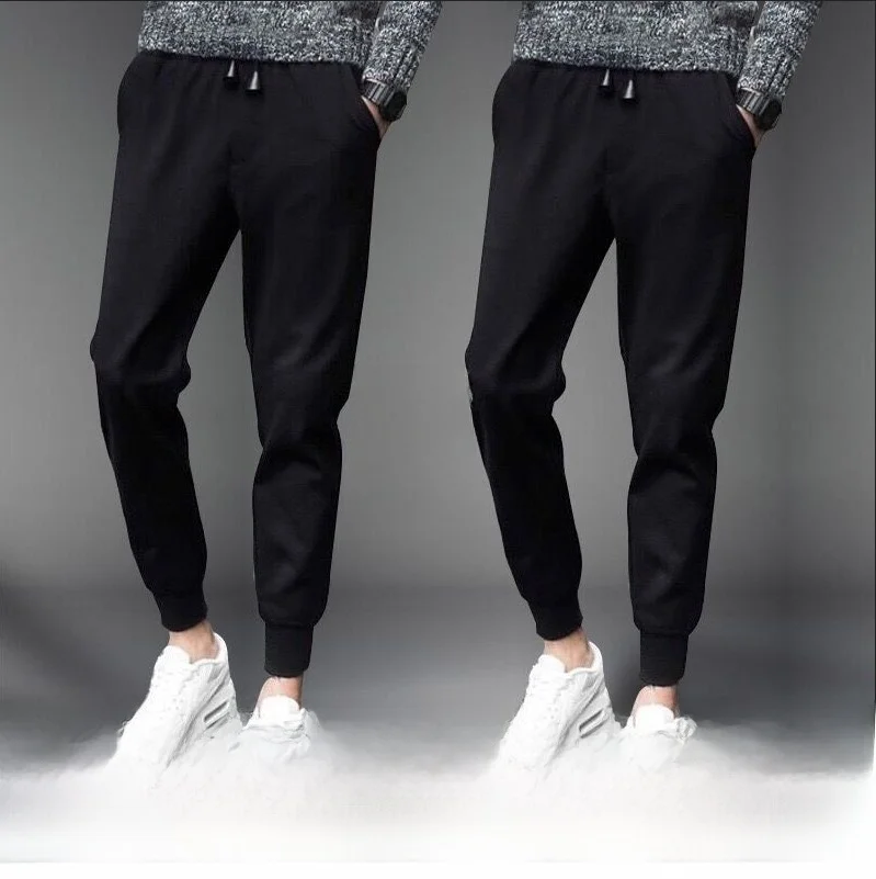 

Men's Work Trousers Elastic Resilient Kitchen Chef Pants Large Size Casual Pants for Spring Autumn Wear While Working