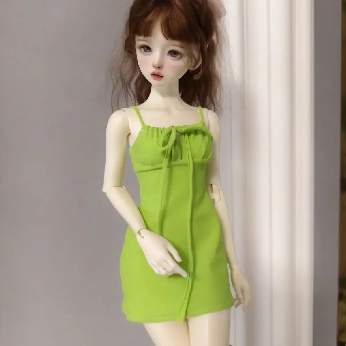 (Customized) 1/4 1/3 Doll's Clothes for 45/60cm Bjd Doll Camisole Skirt Slim Fit Dress Toys Dress Up Doll Accessories,no Doll