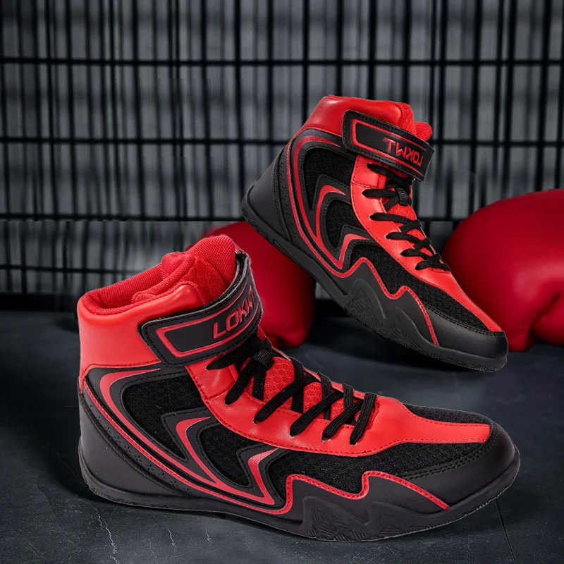 جديد المهنية أحذية المصارعة أحذية تدريب تنفس أحذية رياضية كاجوال محايد القتال الملاكمة أحذية رجالي أحذية الملاكمة