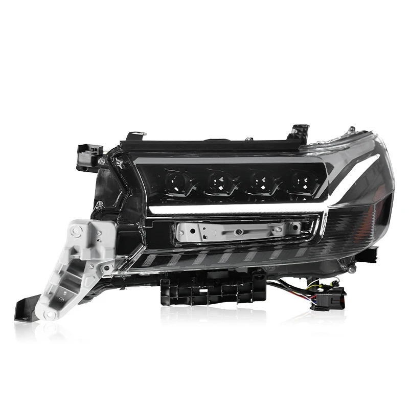 Head Lamp for Toyota Land Cruiser LED Headlight 2016 2017-2020 2021 Headlights DRL Turn Signal High Beam Angel Eye Projector