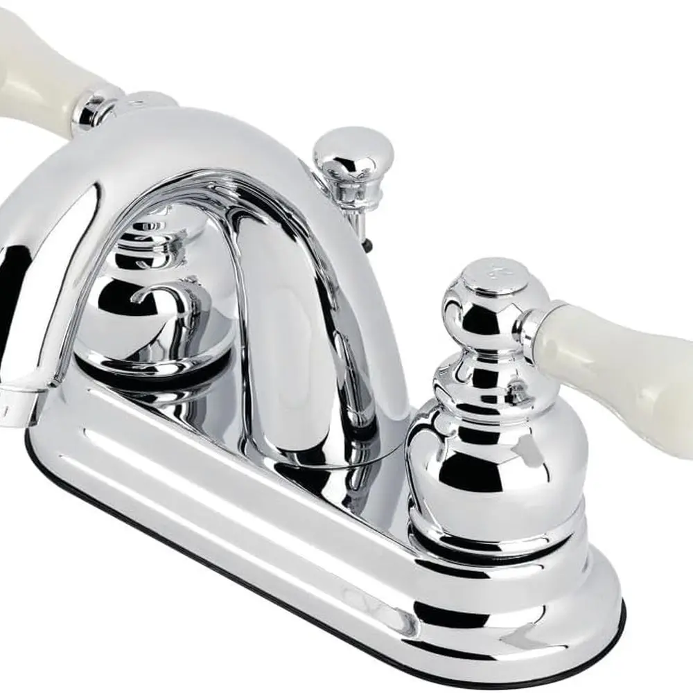 

4-Inch Centerset Lavatory Faucet with Polished Chrome Finish