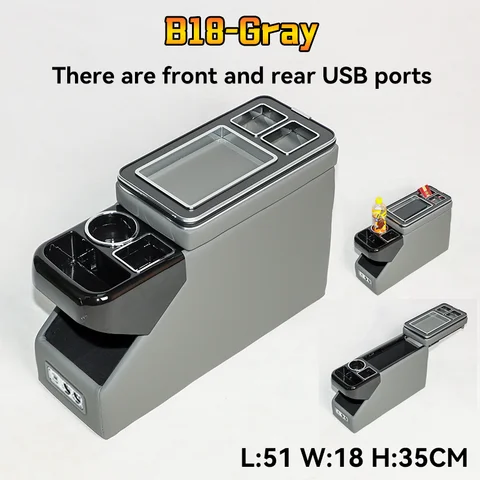 Toyota Noah/Voxy Honda Stepwgn Freed Armrest Box 중앙 수정 보관 아파트 팔걸이 컵 홀더 콘솔에 적합