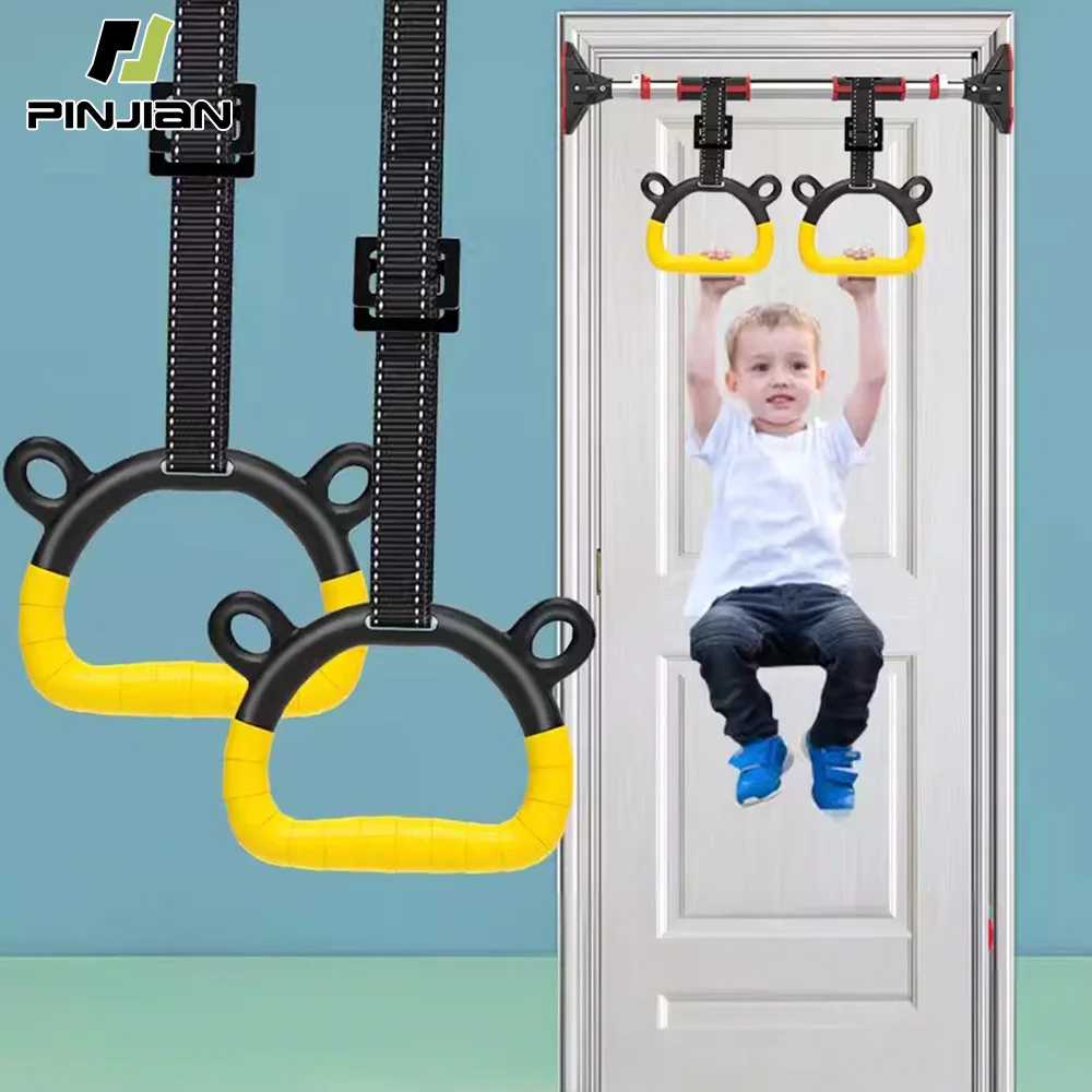 Ginásio Anel com Alças Ajustáveis, Fivela, Interior, Pull-up, Fitness, Ginástica, Equipamento de Exercício Em Casa, Crianças