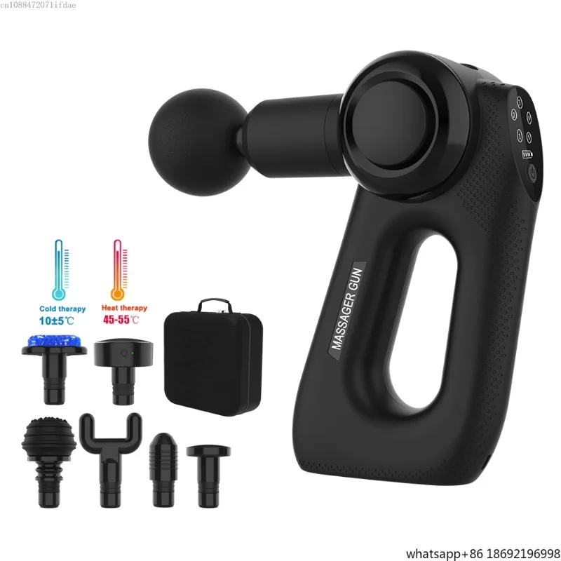 Wholesale Electric Pulse Body Muscle Therapy Fascia Spinal Massage Heating Function Pistol Massage Gun and Case Study