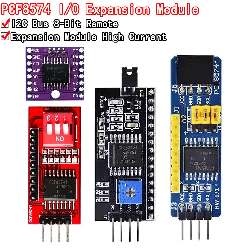 PCF8574 PCF8574T I/O For IIC I2C TWI SPI Serial Interface Board Port LCD1602 LCD2004 Adapter Plate LCD Adapter Module