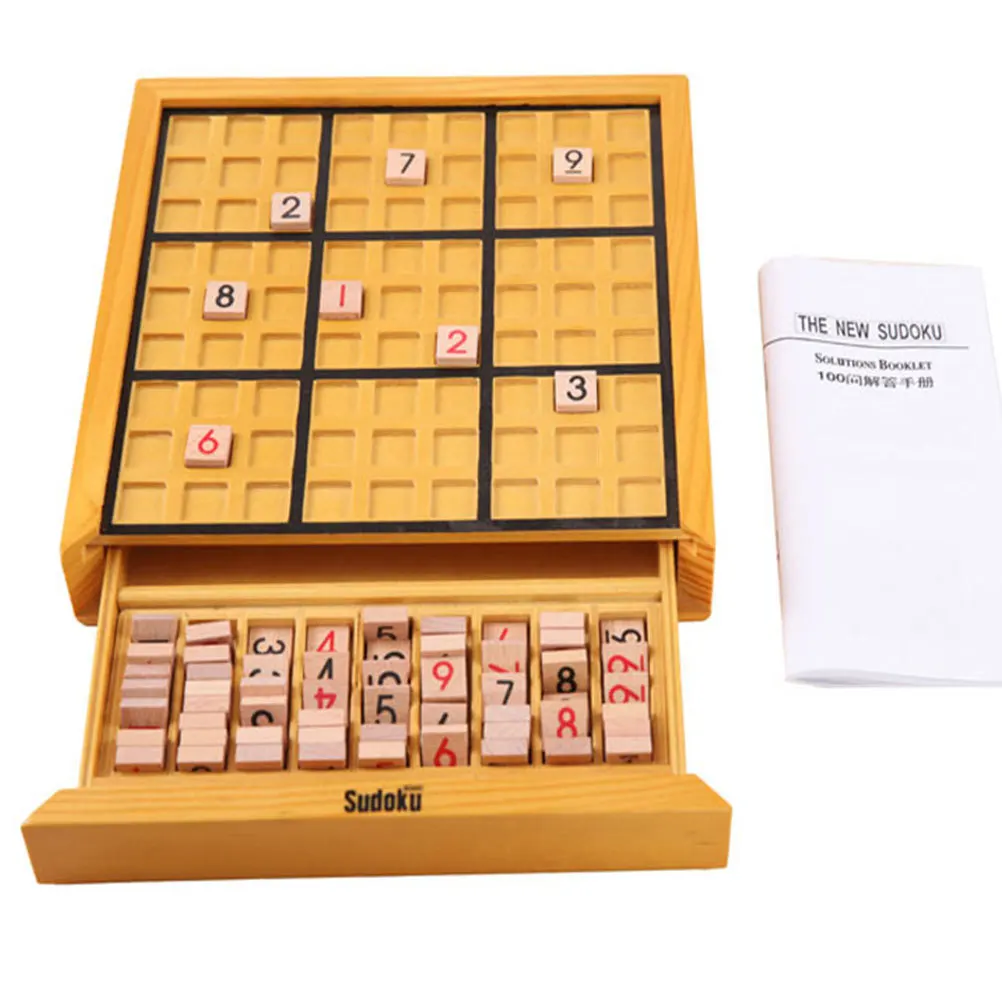 Intellectual Sudoku Board Number Puzzle Game Challenge for Adults Kids Family Playing Relaxation