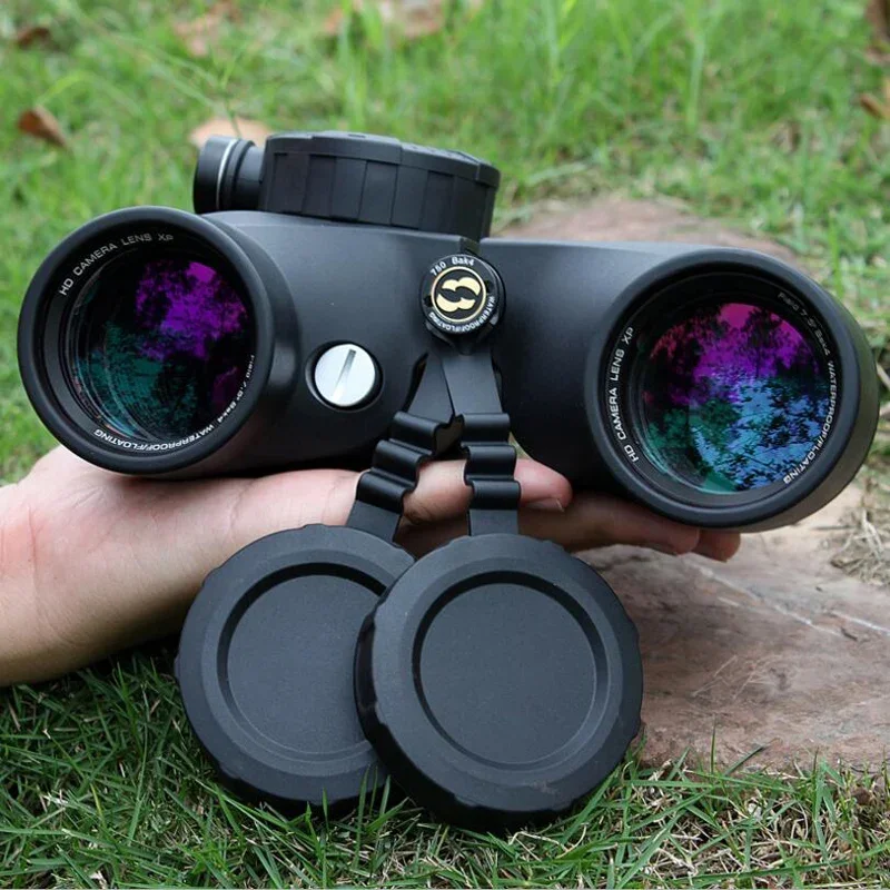 Boshile 7x50 Military Binocular Powerful Marine Telescopic With Compass Rangefinder Fog&Waterproof BAK4 Prism FMC Lens