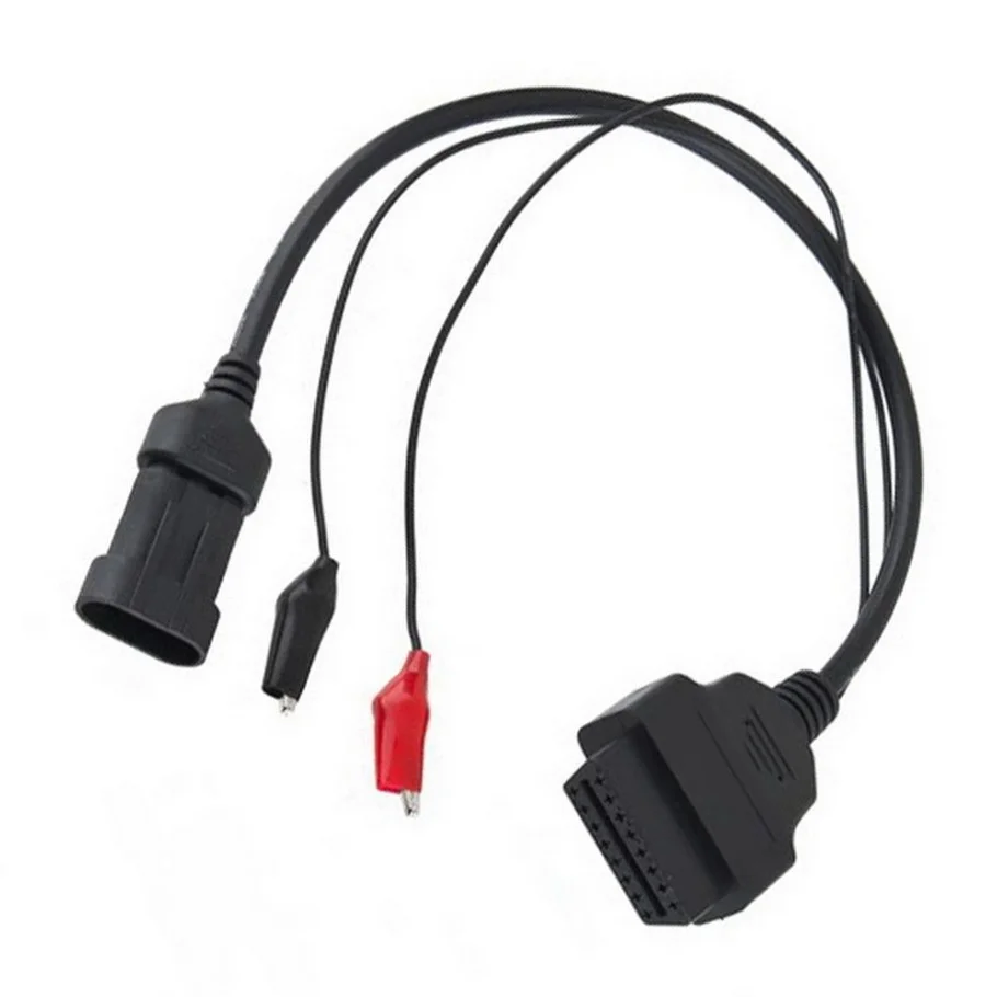 3 pin to OBD2 OBD 16 pin Car Diagnostic tool adapter Connector cable for Fiat Drop Shipping