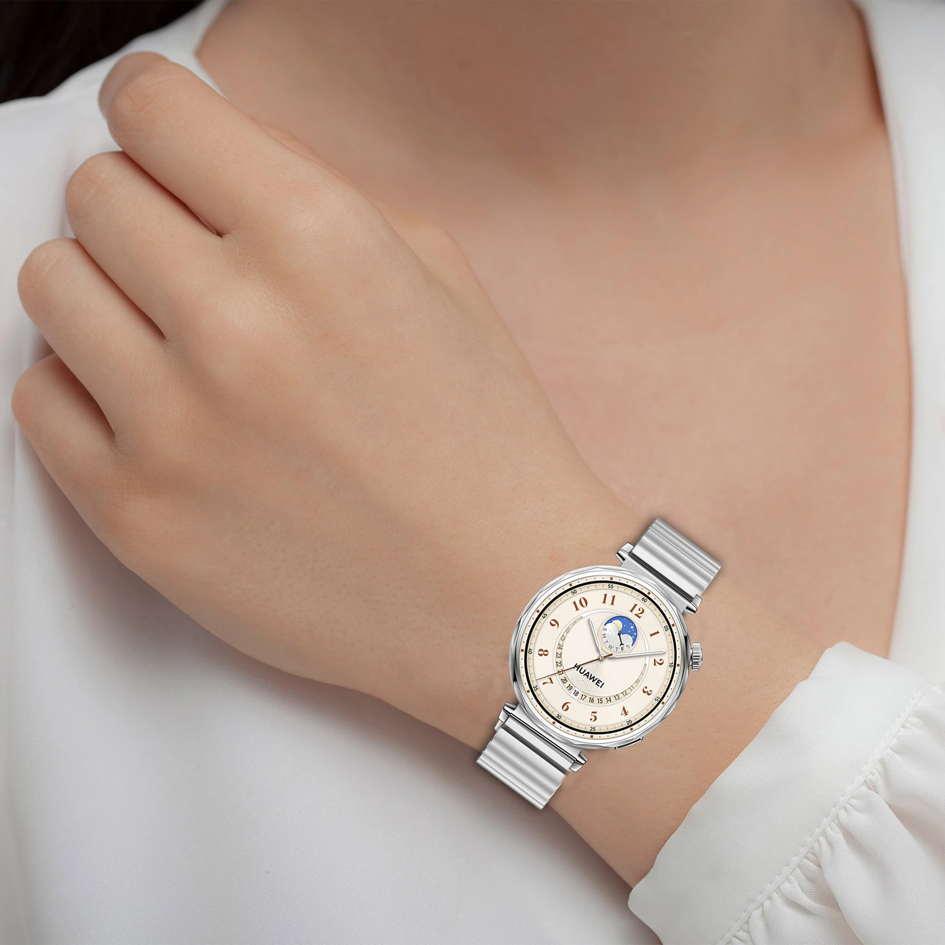 18mm Metal Strap for Huawei Watch GT5 Pro 42mm Band Smart Watch Stainless steel Bracelet for Huawei Watch GT5 GT4 41mm Wristband