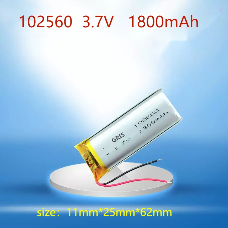 

102560 Battery 3.7V 102560 Lithium Polymer Rechargeable Battery 112560 replacement 902664 1800MAH