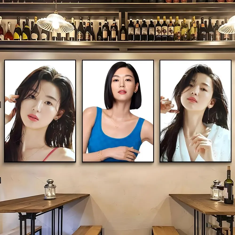 actress Jun Ji‑hyun Poster Poster HD Printing Nordic Style Home Decor Wall Art for the Living Rooms Hallways Gift Giving