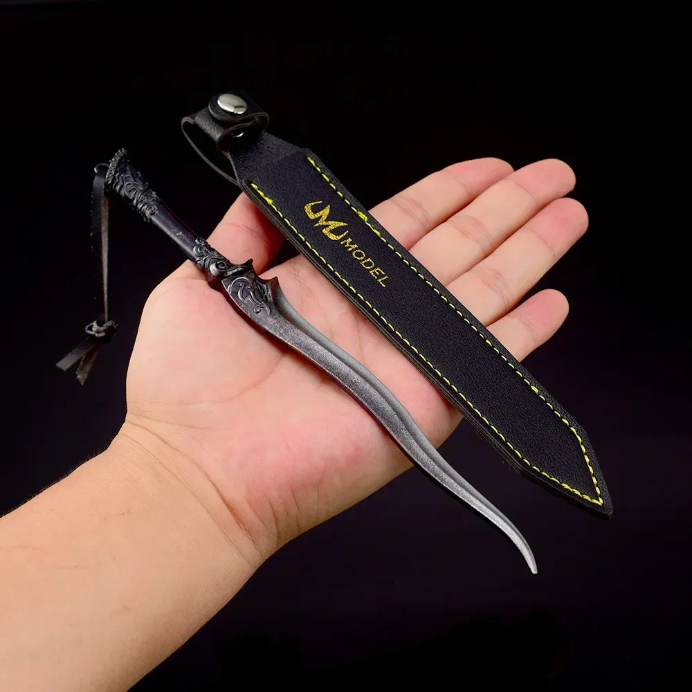 21 سنتيمتر شفرة التضحية مخطوطات لعبة سلاح لعبة الطرفية المعادن خمر سيف ساموراي سلاح نموذج الحلي دمى هدايا الأولاد