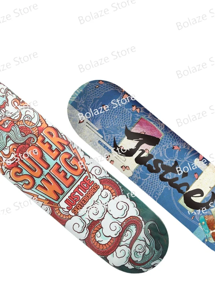 Skateboarding beginners highway brush street four wheel double warp skateboard pro board