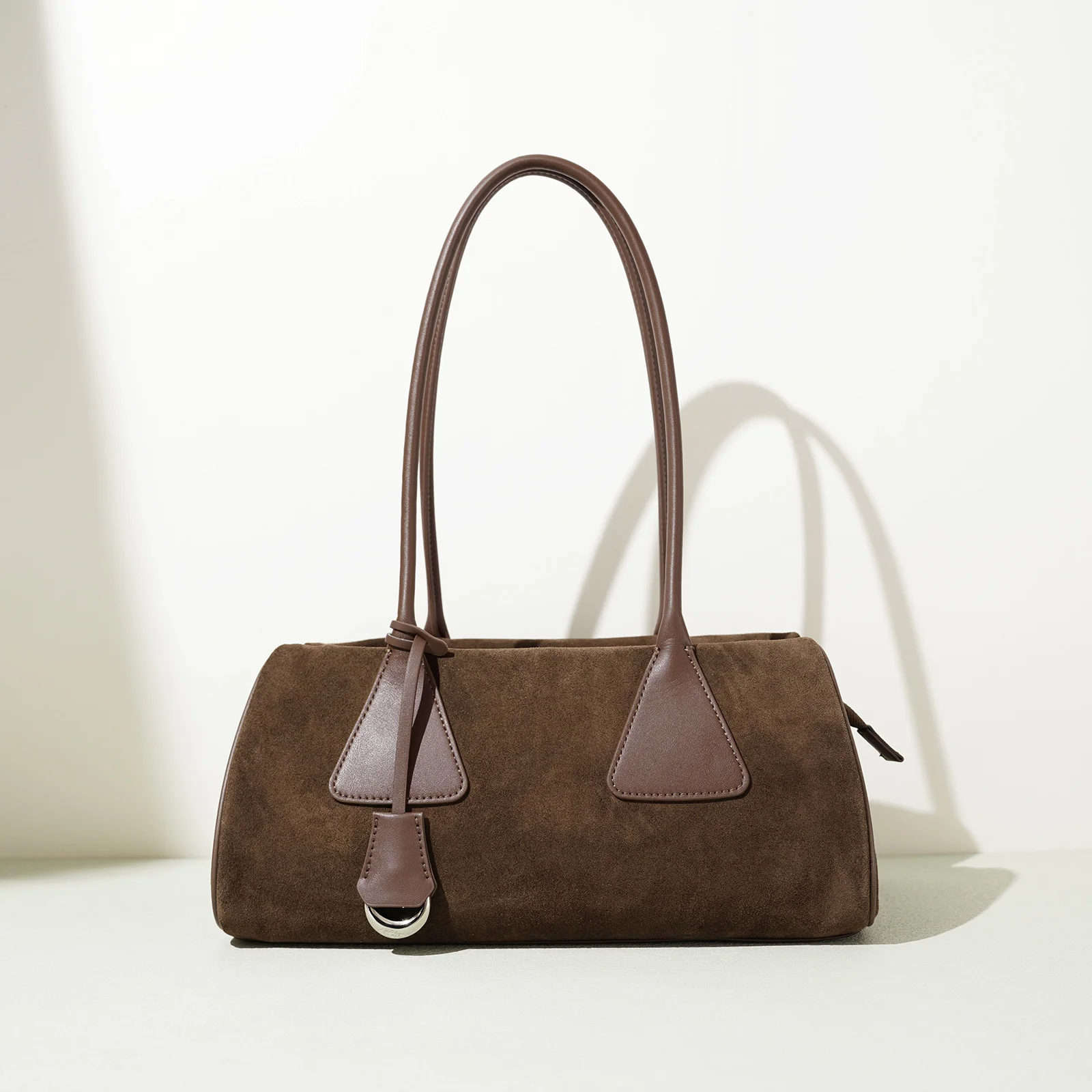 

Nubuck Leather Women Bag 2025 Luxury Design French Minimalist Pillow Bag New Suede Fashion Handbag Cowhide Underarm Tote