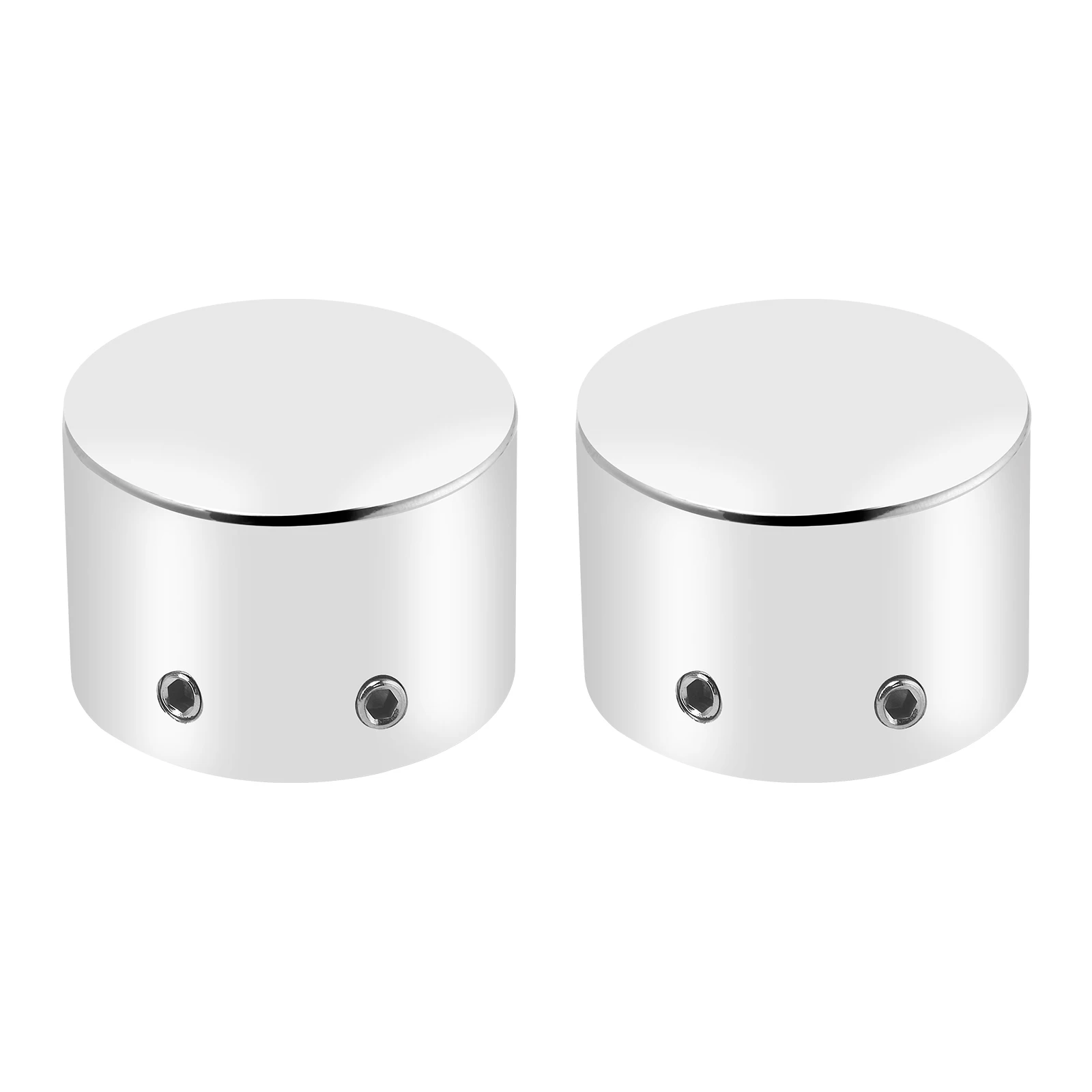 2pcs Motorcycle Front Axle Nut Cover Cap Bolt Black/Chrome For Harley Touring Softail Breakout Dyna Street Bob V-Rod Sportster