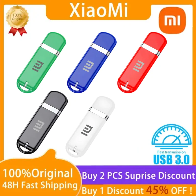 Xiaomi USB Flash Drive Rotatable 3 IN 1 USB 3.0 TYPE-C Interface Pen Drive Pen Drive 2TB Usb Memory Cle Usb For IphonePC Ps4 Ps5