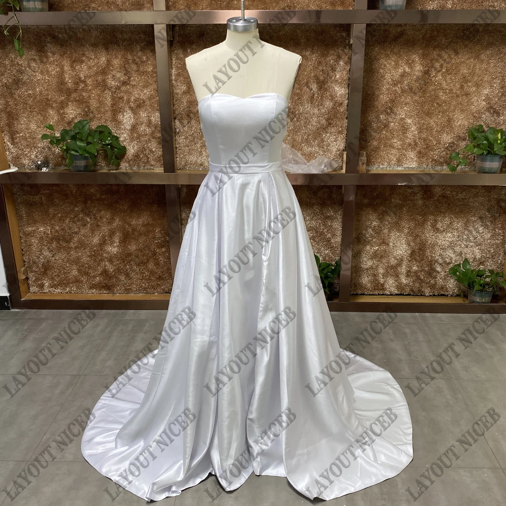 얼룩 웨딩 드레스 분할 vestidos de novia Sweetheart Neck robe de mariée For Women 2023 Custom Sweep Train 가운 with Belt