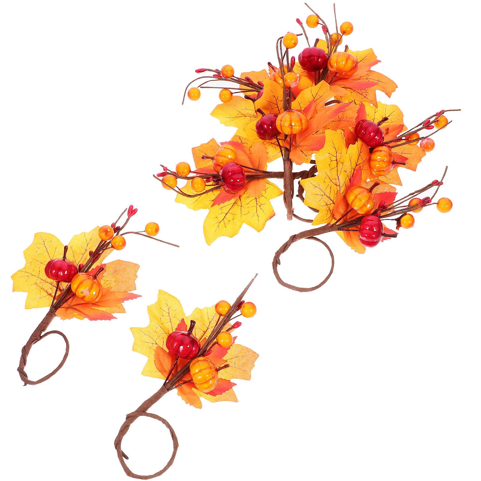 

12pcs Metal Maple Leaf Napkin Rings Fall Decorative Dining Table Cloth Napkins Buckles Thanksgiving Party Accessories