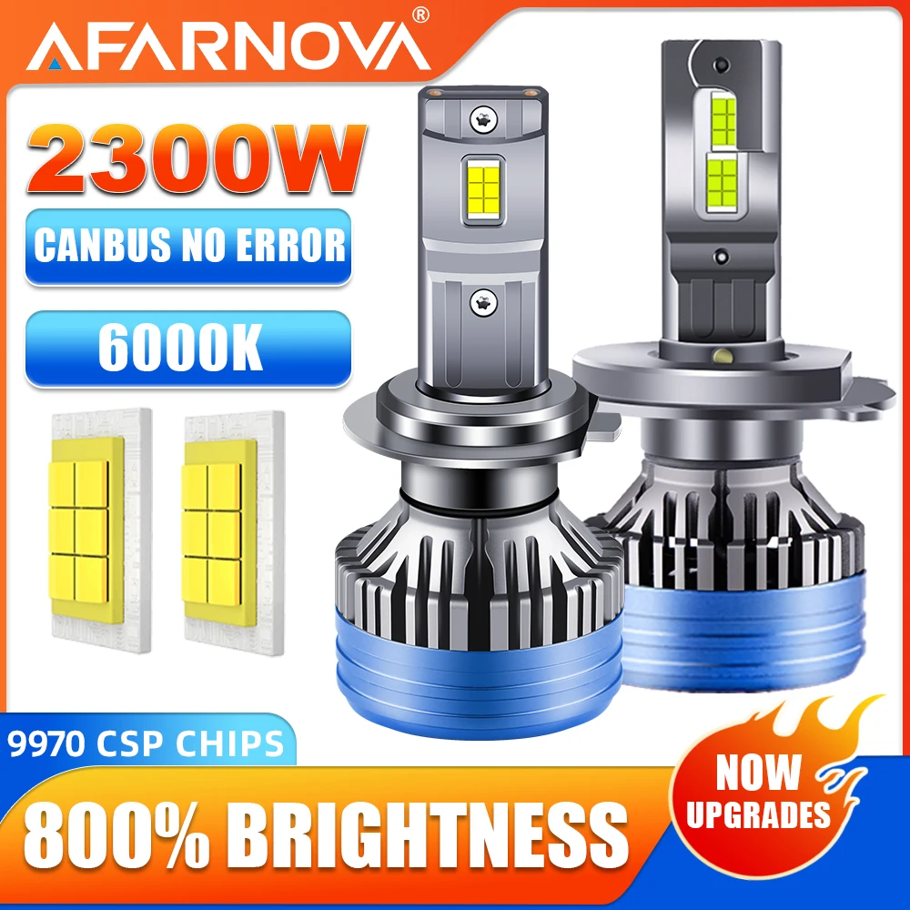 Upgrade 2300W H7 H4 H11 LED Headlight High Power Canbus H1 H8 9005 HB3 9006 HB4 9012 HIR2 H13 880 H16 Turbo Lamp 6000K Car Light