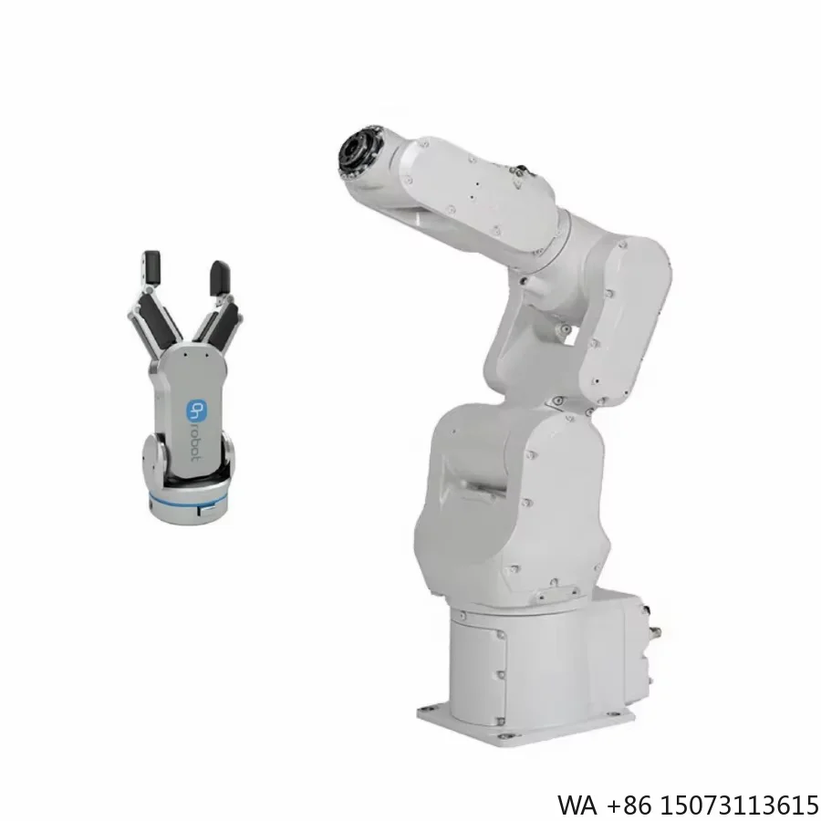 Small 6-Axis Robot Arm for Machine Tending and Assembly, Compatible with Standard Parallel Jaw Grippers