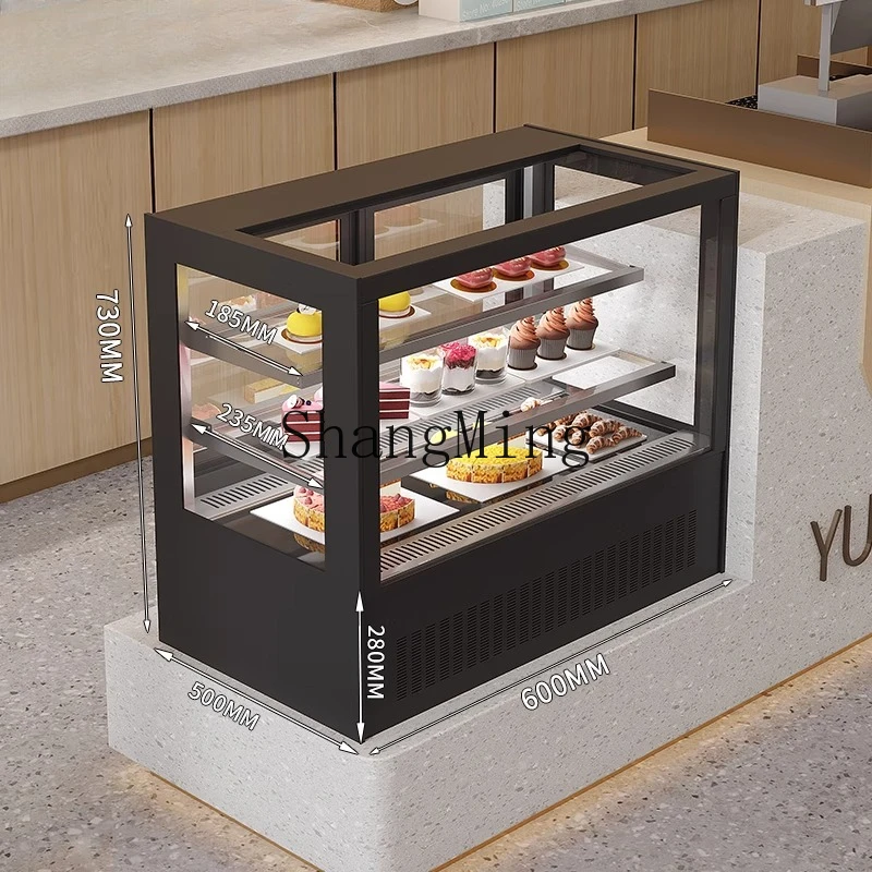 Armadietto per torte con display refrigerato da tavolo SM Piccolo dispositivo di raffreddamento dell'aria fresca refrigerato per alimenti cotti West Point