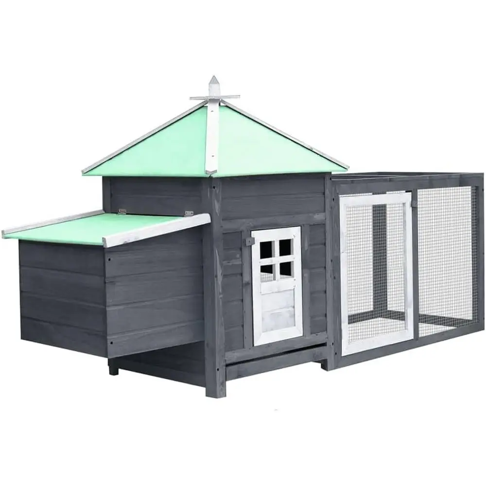 

Grey CHARMMA Chicken Enclosure: Solid Wood & Galvanized Steel, Large & Small Animal Habitats - 170981