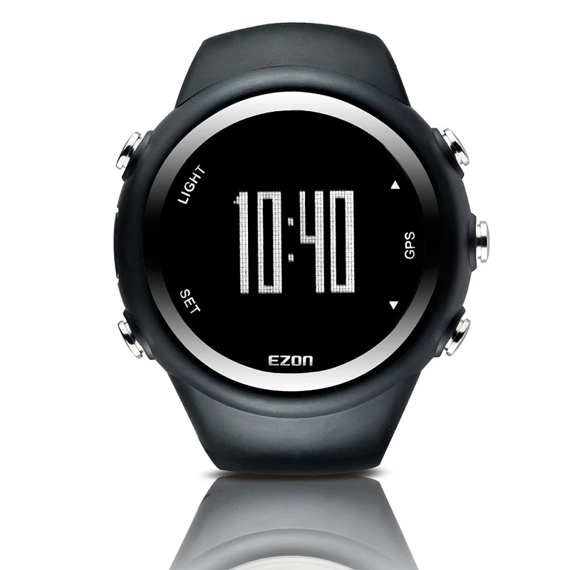 GPS Running Sport Watch Distance Speed Calories Monitor GPS Timing Men Sports Watch 50M Waterproof Digital Watch EZON T031