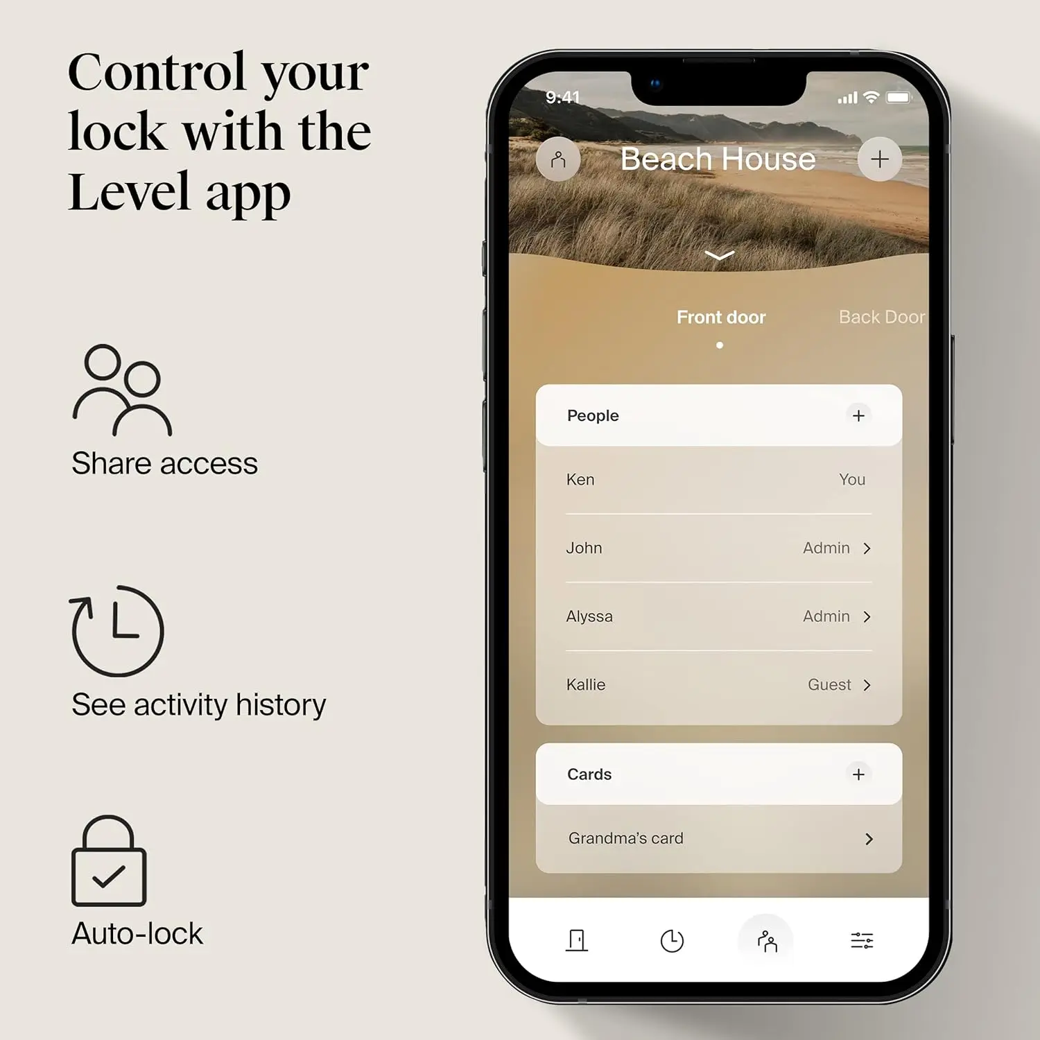 Lock + Plus Apple Home Keys - Smart Deadbolt untuk Keyless Entry-termasuk kartu kunci-bekerja dengan iOS