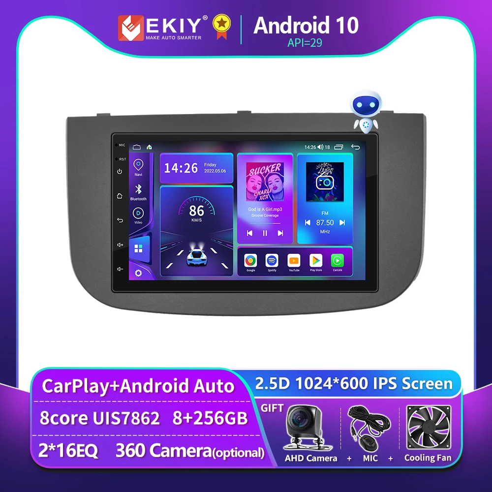 

EKIY T900 Car Radio For Mitsubishi Colt Z30 Z30G Z3B Z3V 2007 - 2012 Multimedia Video Player Navigation GPS Android Auto 2 DIN