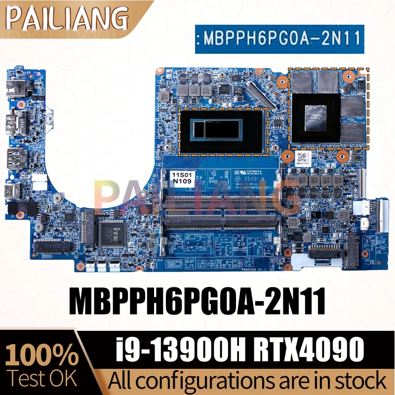 MBPPH6PG0A-2N11 Notebook Mainboard SRMJ4 i9-13900H GN21-X6-A1 RTX 4090 Laptop Motherboard Full Tested