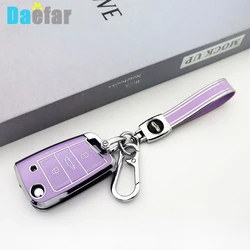 For VW Volkswagen Golf 7 MK7 Tiguan MK2 T-roc T-cross Skoda Octavia Kodiaq Karoq Seat Ateca Leon TPU Car Key Case Cover Fob