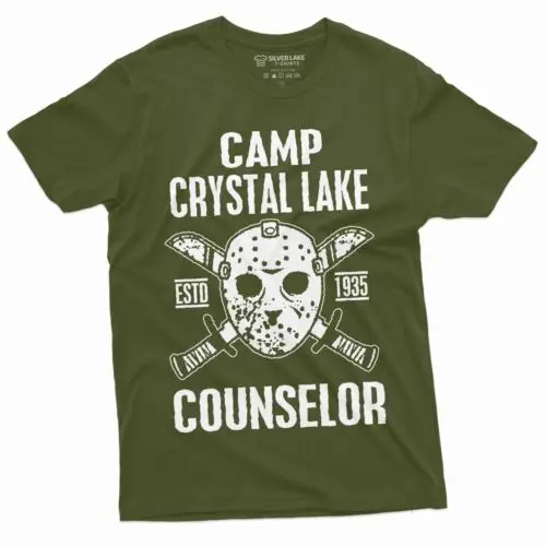 Counselor T-shirt Jason Camp Crystal Lake Camping Funny Tee Halloween Shirt