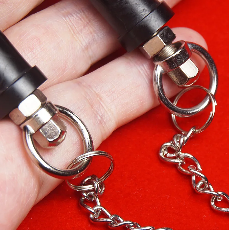 BDSM Crab Claw Twist Nipple Clamps with Chain Clips,Sex Toys for Couples,BDSM Bondage Accessories,SM Adult Games - view 5