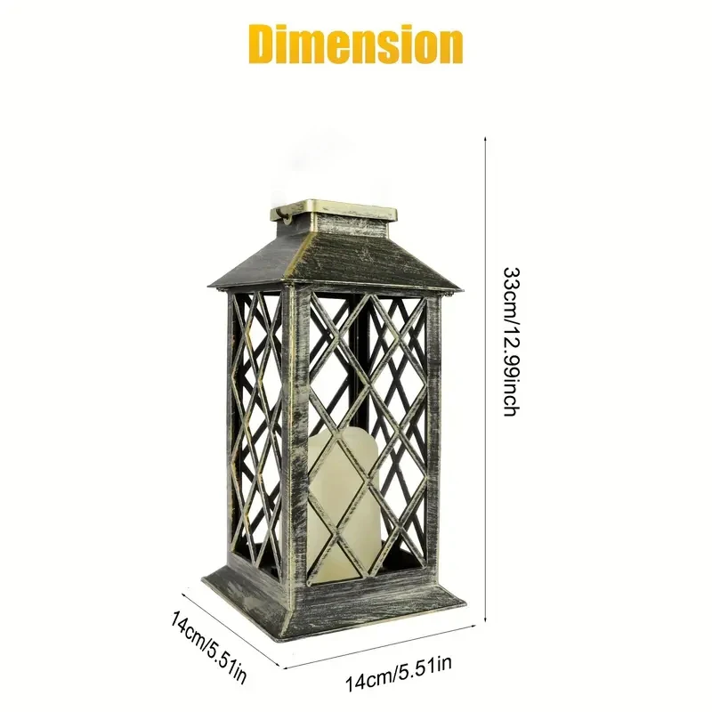 1 szt. Lampa wisząca zasilana energią słoneczną migocząca bezpłomieniowa świeca wodoodporna lampa LED na stół Patio trawnik impreza plenerowa