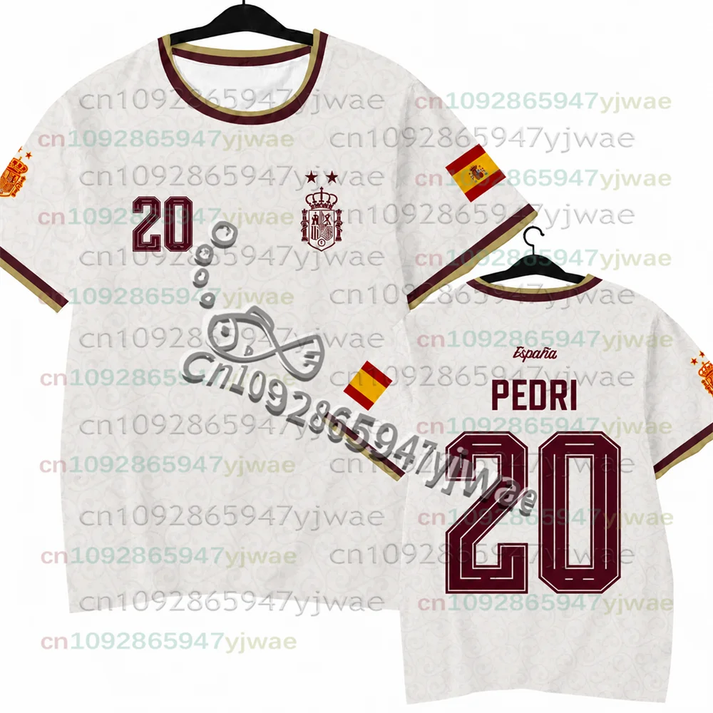 2026 Spanisches Yamal-Fans Gedenk-Edition Fußballtrikot Schnelltrocknendes Kurzarm-T-Shirt für Männer, Frauen, Familie und Kinder 3D – Detail 16
