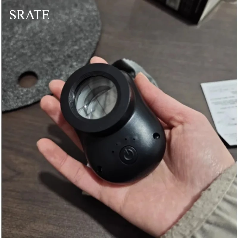 

USB Charging 40X Double Glass Lens Magnifier Bright LED 3 Modes Handheld Jewelers Magnifying Glass with Light for Coins Stamps