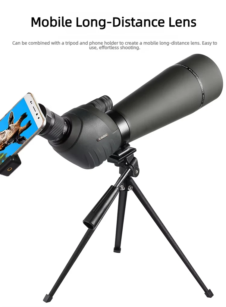 CAOX 20-60x80 Vogelbeobachtungsfernglas Hochleistungs-HD-Monokular-Teleskop für Outdoor-Zielbeobachtung und Live-Streaming – Detail 4