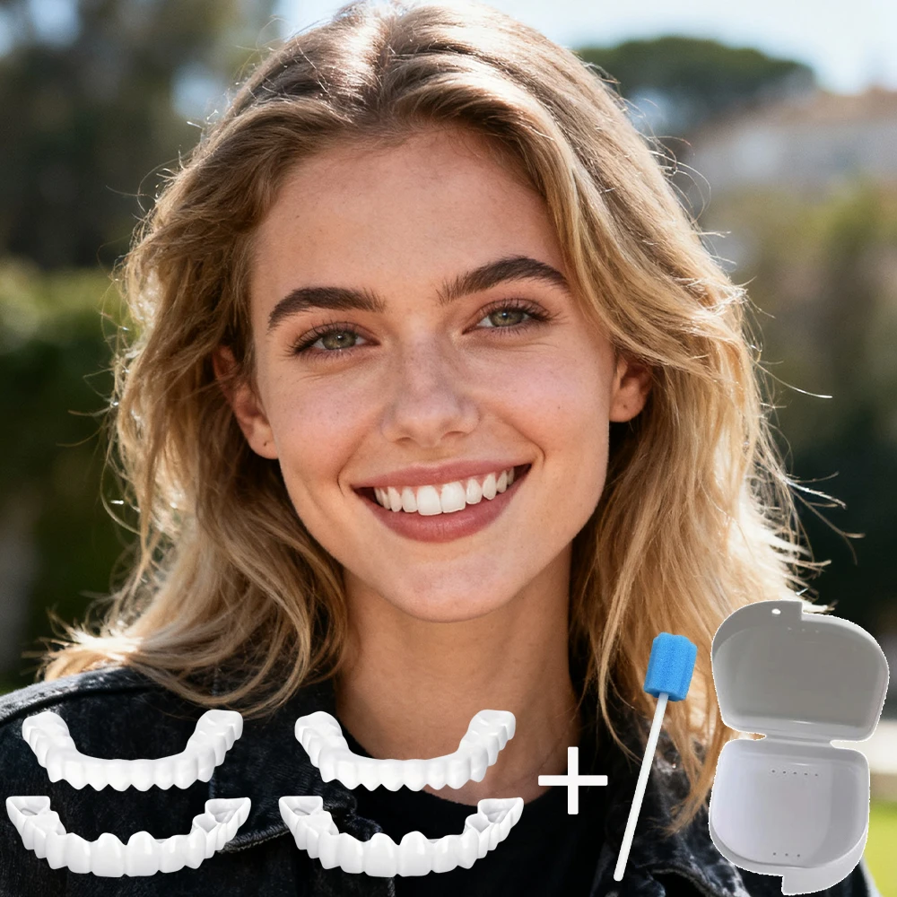 Nouvelles facettes dentaires ultra-minces réutilisables pour un sourire instantané et un blanchiment, design qui n'altère pas la prononciation H2931