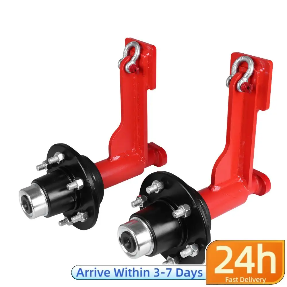 

2 Set of Heavy-Duty Shipping Container Axles with Ratchet Tie 22000LBS Capacity for Moving 20ft-40ft Empty Containers