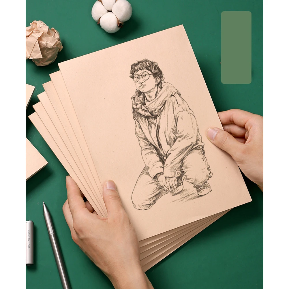 

160 Sheets Eye Protection Draft Calculation Writing Notebook Blank Paper Student Retro High Grade Practical Gift