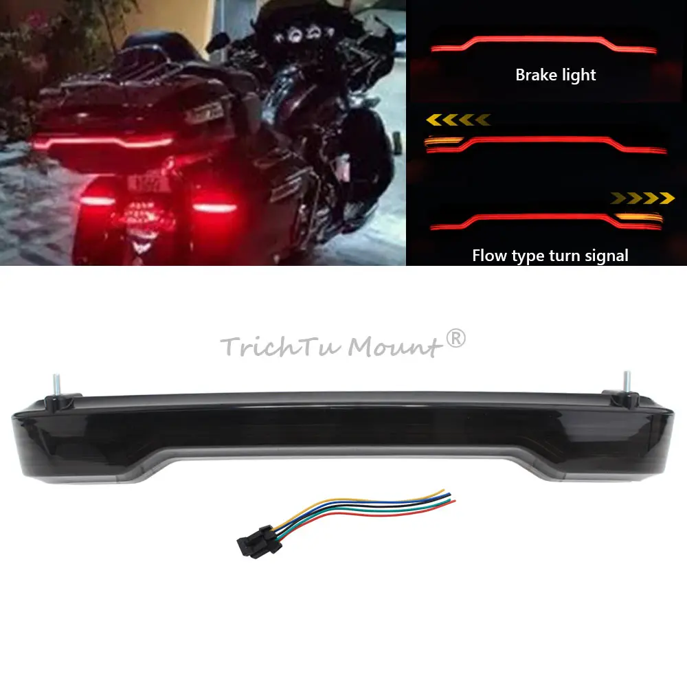 Brake & Turn Signal Lamp Tour-Pack LED Tail Light  For Harley Touring Road Electra Glide Ultra FLHTK FLTRKSE 14-23 Motorcycle