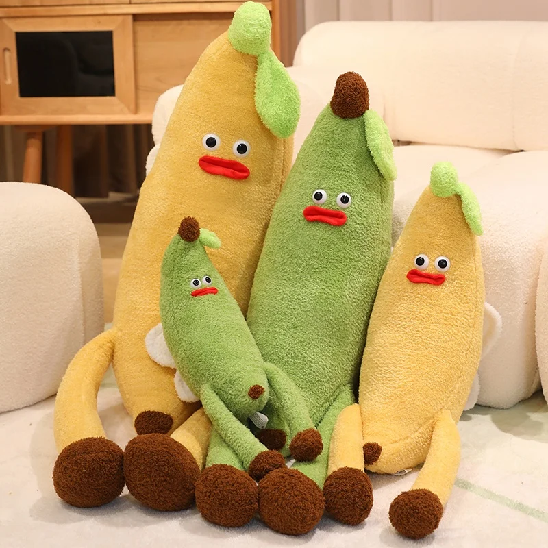 110 cm Creatieve Enorme Grappige Vleugel Banaan Pluche Kussen Speelgoed Anime Gevulde Planten Fruit Knuffels Pop Leuke Zachte Kinderen Meisjes speelgoed Geschenken
