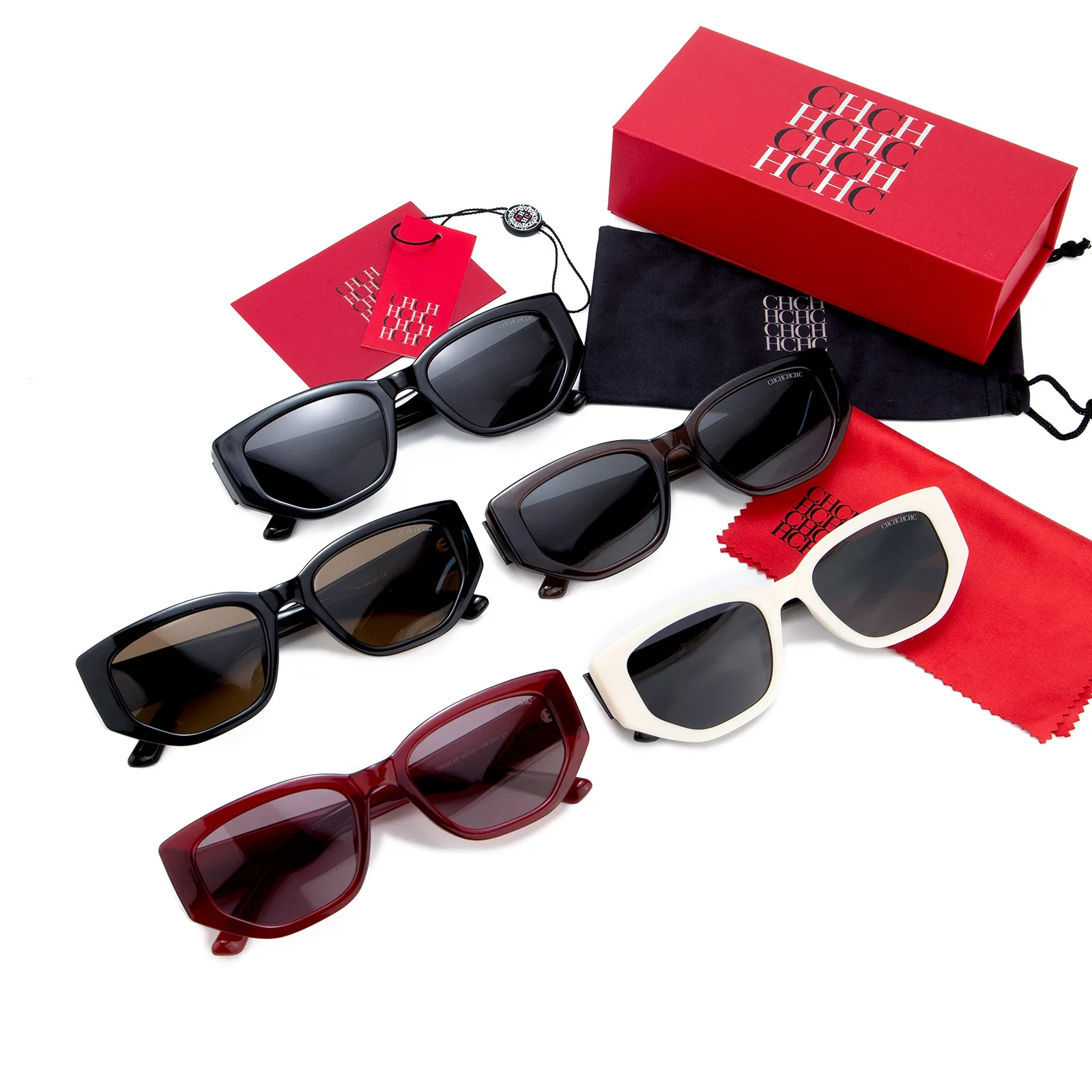 Trendy Baddie Square Sunglasses Ladies Retro Chic UV Protection Premium Gift Packed Eyewear
