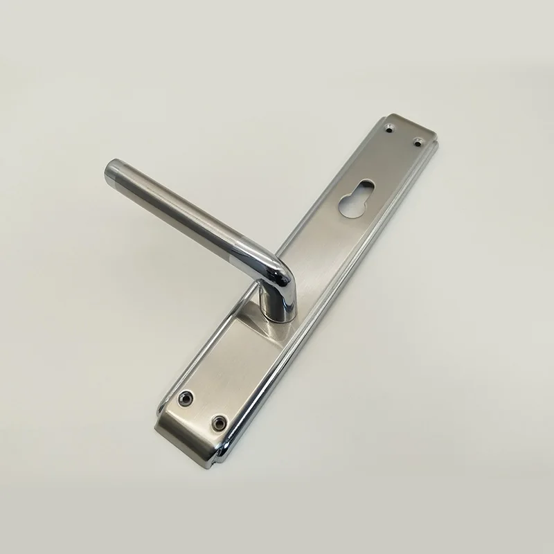 High quality panel handle for chrome glazed door lock P-A-06