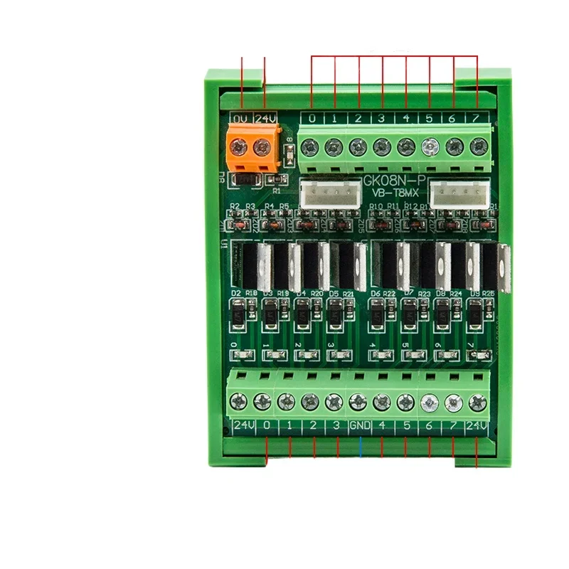 4/8/12/16 PLC DC output amplifier plate crystal, signal thyristor, module 24V NPN