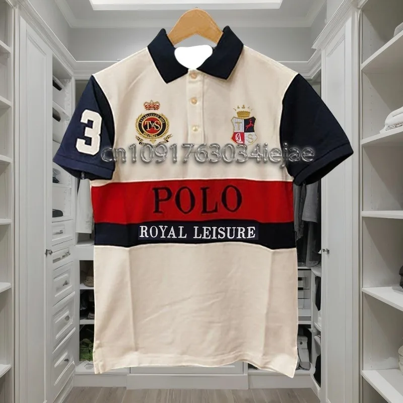 

MOTO-Men's short-sleeved Polo shirt 2025 New Golf oversized men's button-neck T-shirt 3D printed pattern