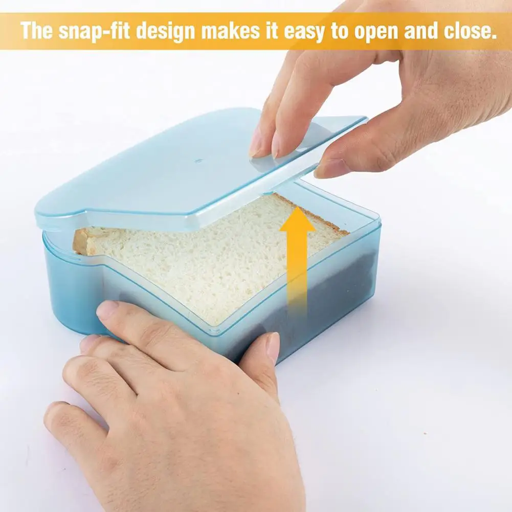 Sandwich Box Durable Sandwich Hamburger Storage Case Dustproof Food Container  Sushi Dessert Food Storage Box for Home